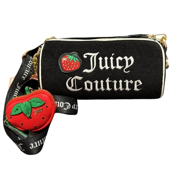 Juicy Couture Strawberry Cylinder Crossbody Bag w/ Strawberry Coin Purse - NWT - Picture 11 of 13